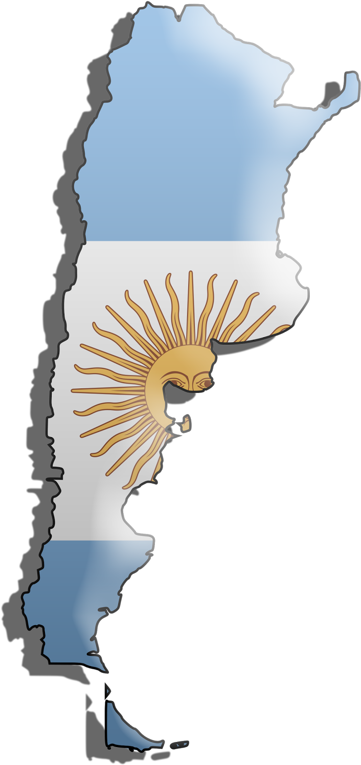 Argentina Flag on the Pole  Free Stock Photo