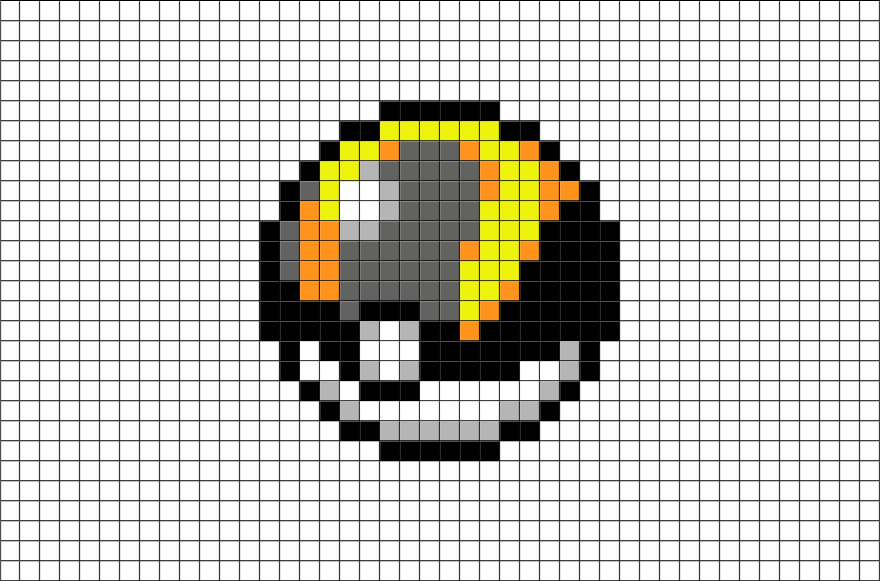 Okeball - Pokeball Pixel Art PNG Transparent With Clear Background