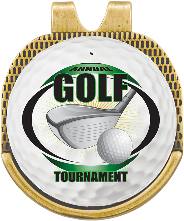 Download Gold Hat Clip Golf Ball Marker Image Transparent Golf