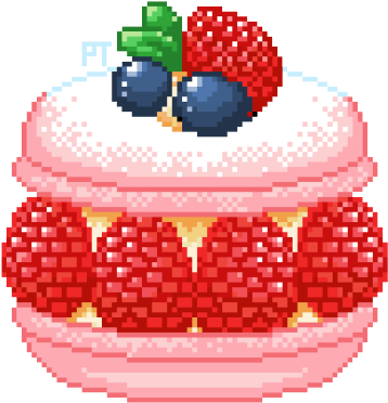 Download Transparent Raspberries - Cute Pixel Food Png PNG Image with ...