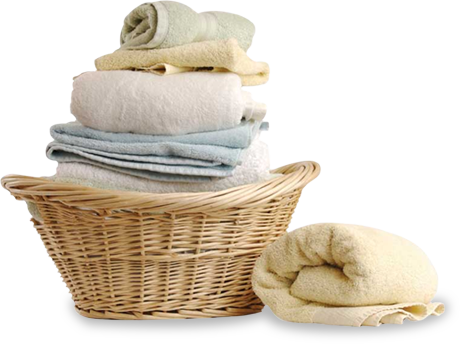 Download Laundry-basket - Laundry Basket With Folded Clothes PNG Image