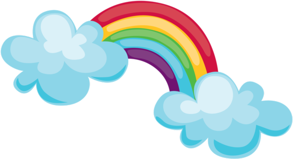 Download Tiempo Arcoiris - Arcoiris Y Nubes Dibujo PNG Image with No ...