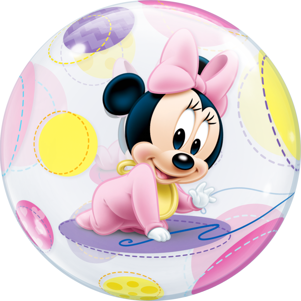 Disney Baby Minnie Mouse Bubble Balloon - Baby Minnie Mouse Png - Free ...