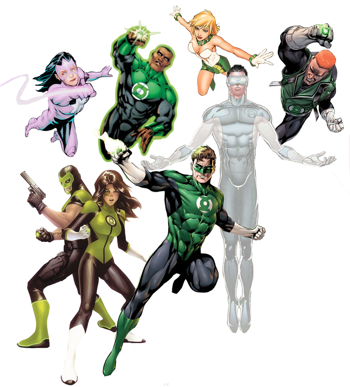 Lanterns Of Sector - Dc Families - Free Transparent PNG Download - PNGkey