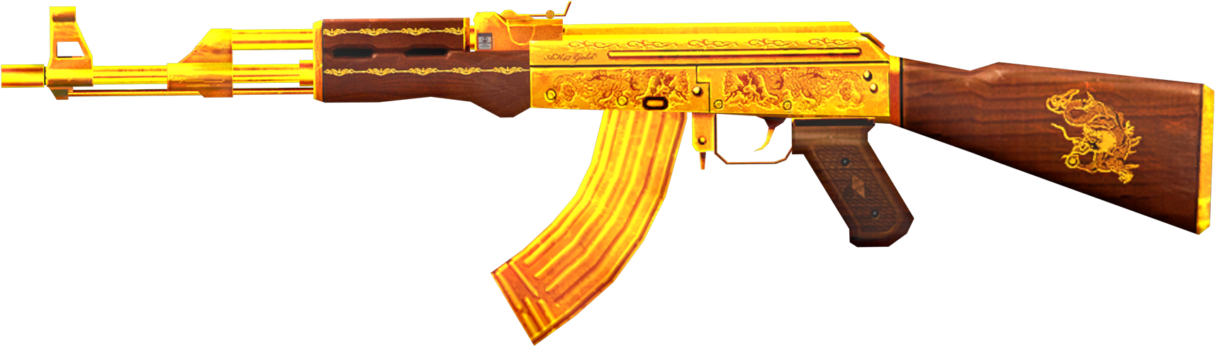 Golden Ak47 Png Jpg Stock - Golden Ak 47 Png - Free Transparent PNG ...