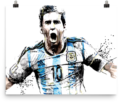 Download Messi Poster - Sergio Ingravalle PNG Image with No Background ...