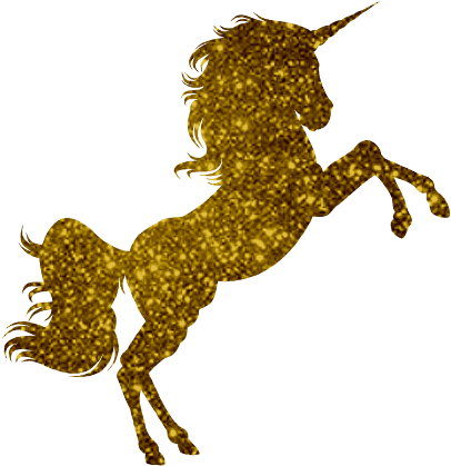 Download Unicorn Horn Glitter Png - Golden Unicorn PNG Image with No