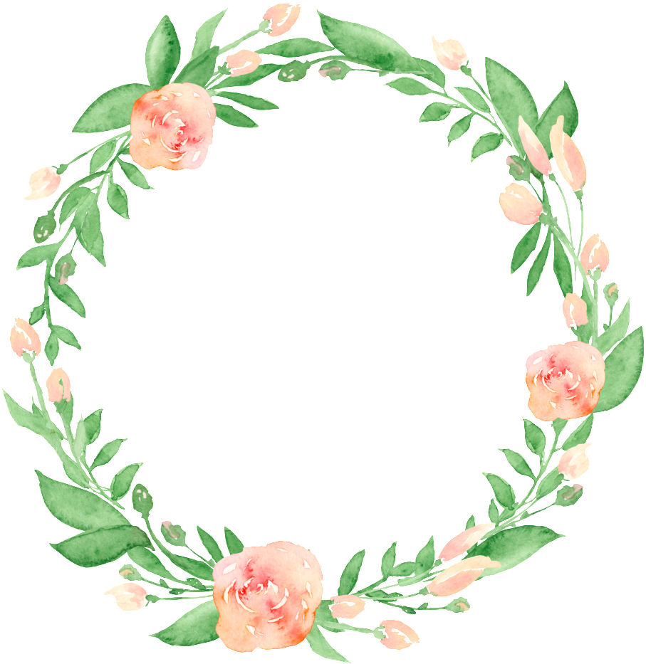 Corona Png Transparente - Watercolor Wreath Transparent Background