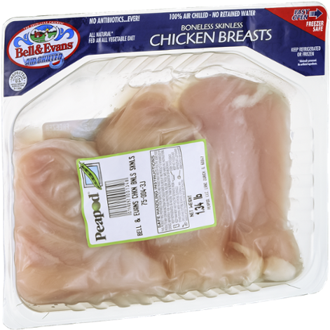 Download Bell & Evans Chicken Breasts Boneless Skinless PNG Image with ...