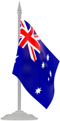 Australia Flag Png Clipart - Costa Rica Flag Pole - Free Transparent 