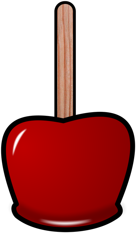 Toffee Apple / Candy Apple - Toffee Apple Clip Art - Free Transparent ...