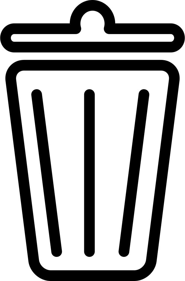 Recycle Bin Outline - Recycling Bin Outline Transparent - Free 