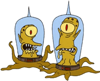 Download Aliens - Kang And Kodos PNG Image with No Background - PNGkey.com