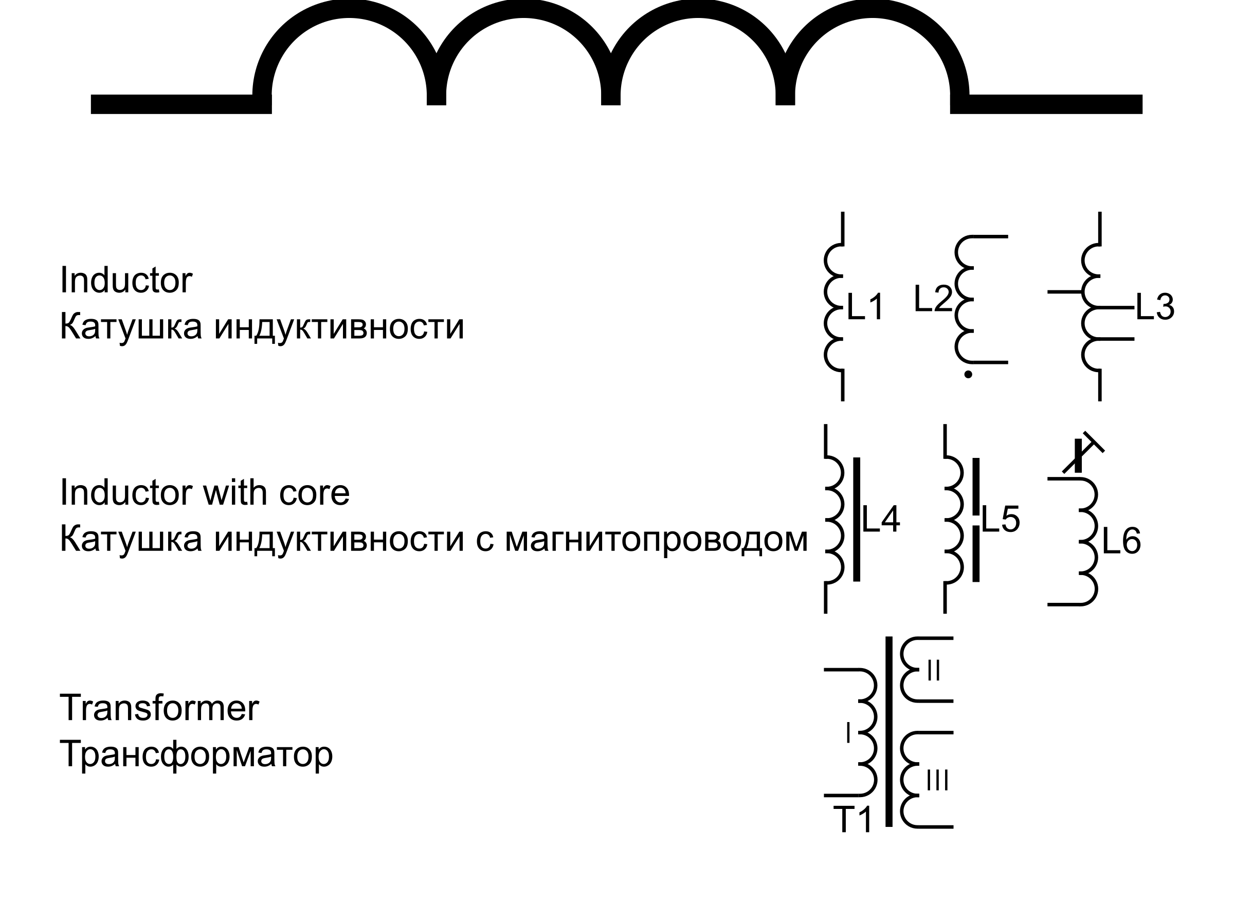 Катушка индуктивности чертеж гост