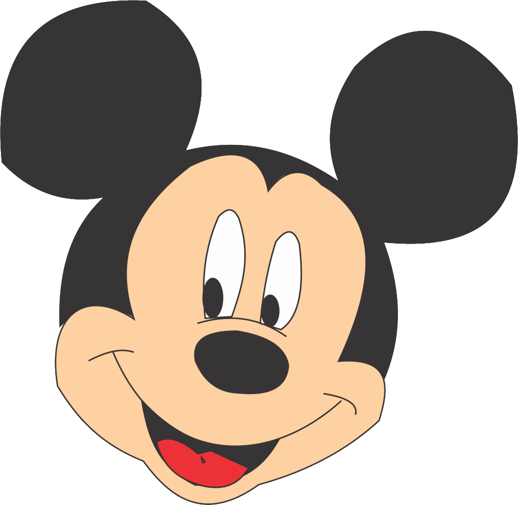 Mickey Mouse Cartoon Face