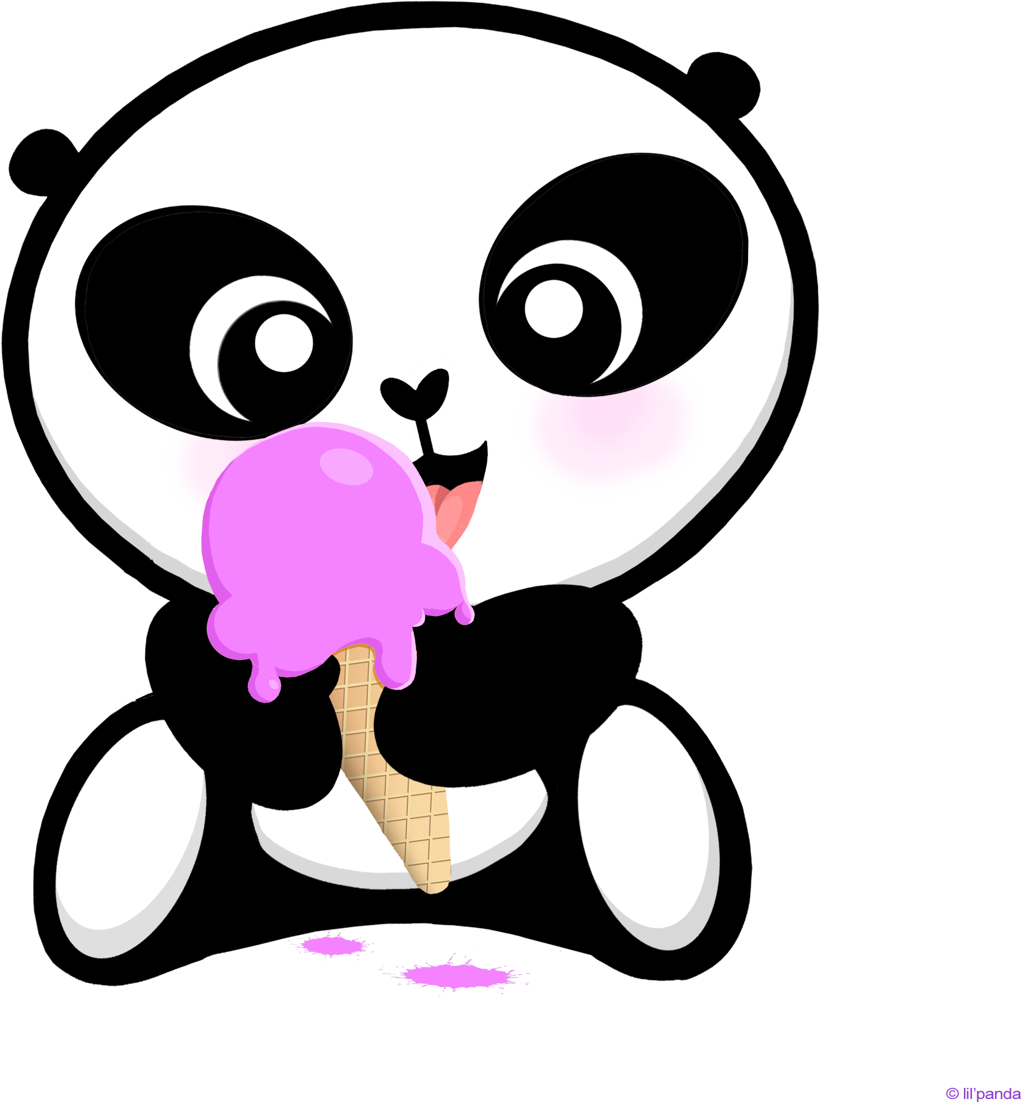 Lil'panda Ice Cream - Osos Panda Cream - Free Transparent PNG Download ...