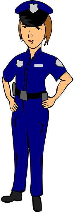 Woman Vector Police - Gambar Security Perempuan Kartun - Free ...