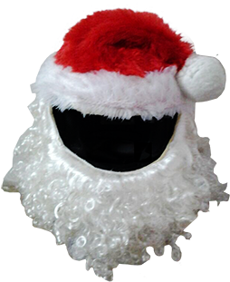 motorcycle helmet cover santa