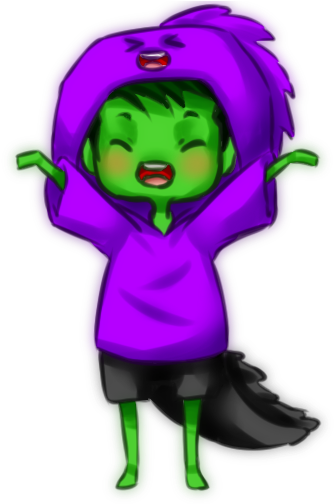 Teen Titans Wallpaper Titled Beast Boy As Raven  Raven Teen Titns Png   Free Transparent PNG Clipart Images Download