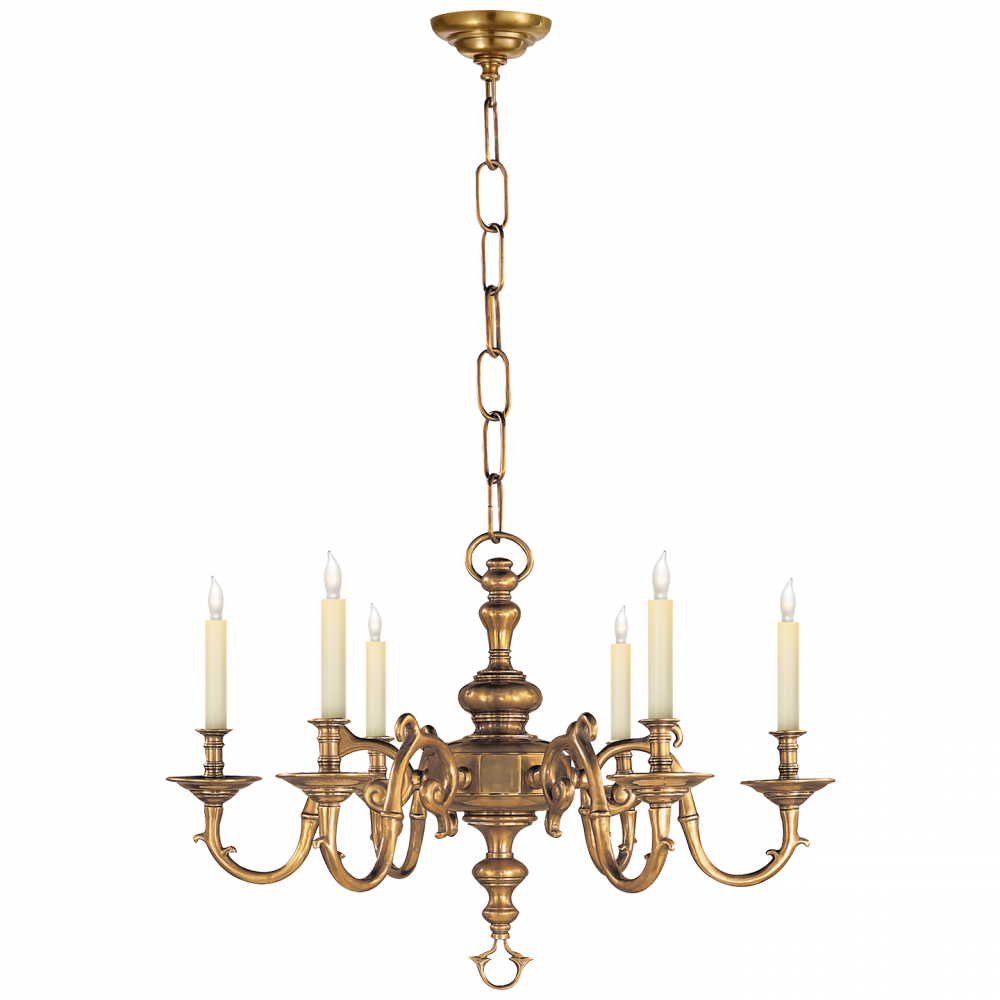 Download Georgian Small Chandelier In Antique-burnished B - Brass ...