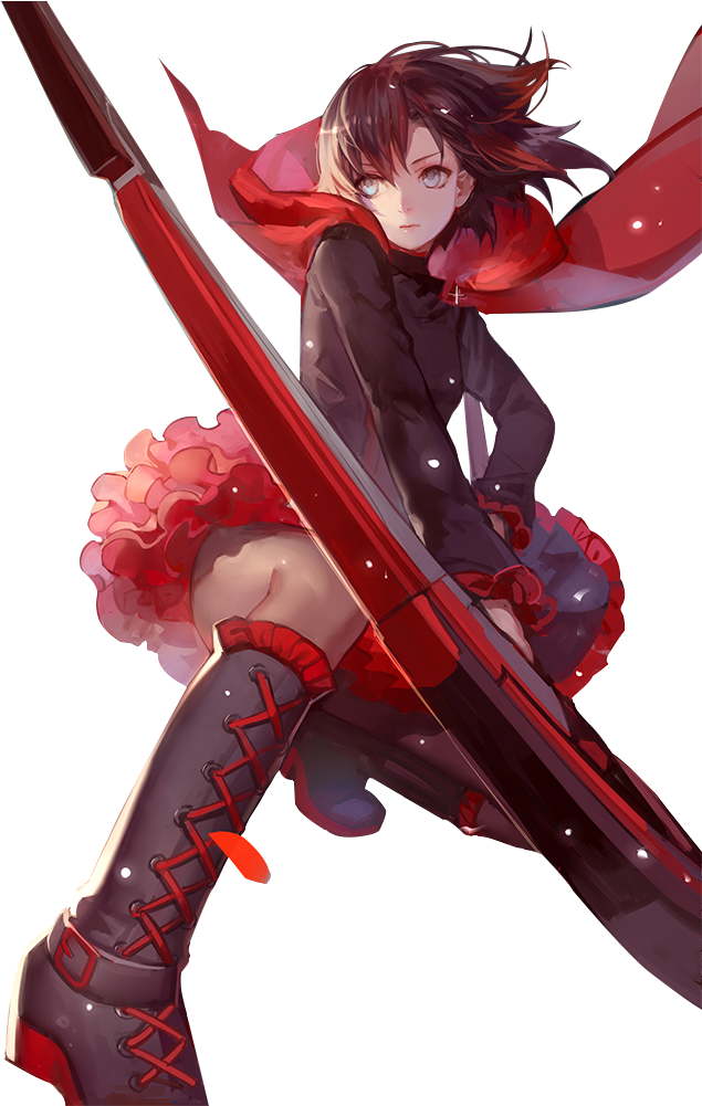 Download Rubyrose Ruby Rose Anime Rwby Png Image With No Background