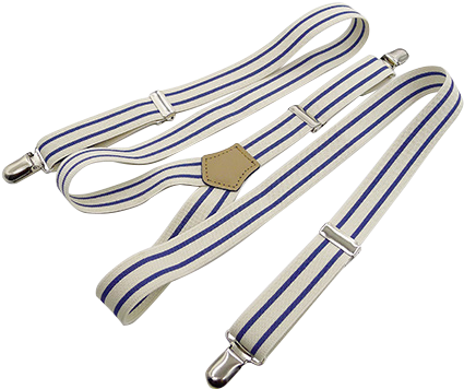 Blue Lines Unisex Suspenders - Cable (457x613), Png Download