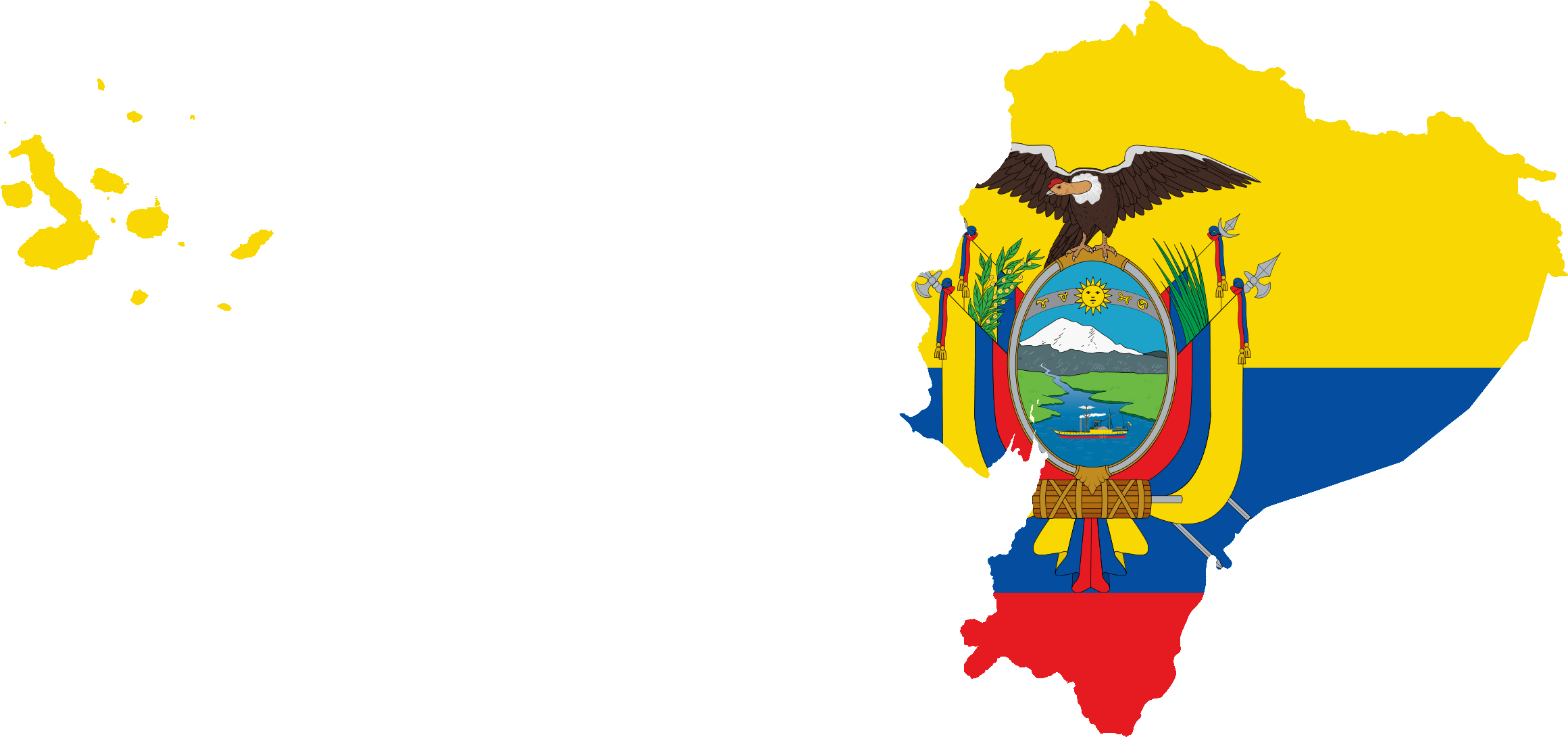 Download Flag Map Of Ecuador With Galapagos Islands Galapagos Islands Map Png Png Image With No Background Pngkey Com