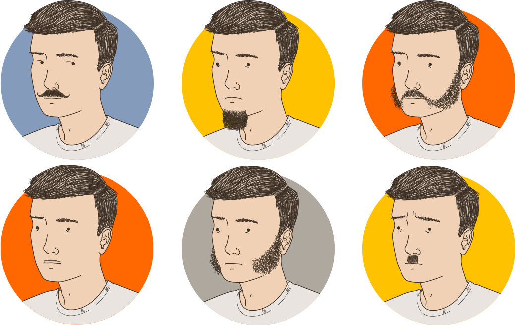 Bad type. Types of Beard PNG. Bad Types. PNG Version of the Beards crowd. Good and Bad face.