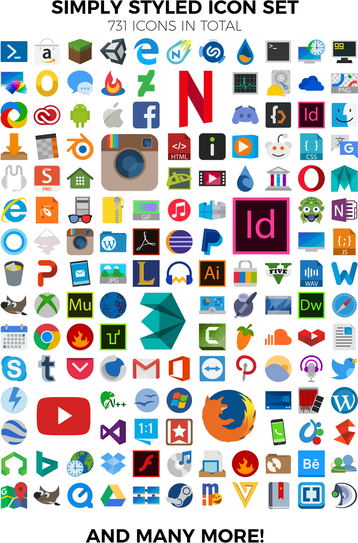 Download Free Flat Social Icons , Por Steven Han - Circle PNG Image ...