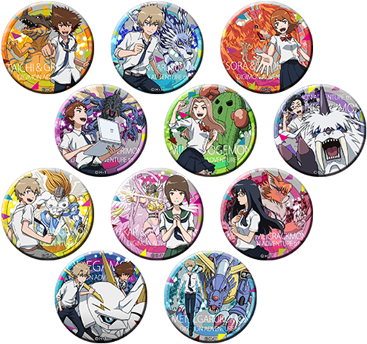 Digimon Adventure Tri Limited Base Part 4 Goods Large Digimon Adventure Tri Badge Free