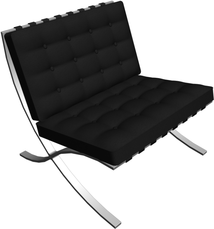 Download Barcelona Chair Background Png - Studio Couch PNG Image with No  Background 