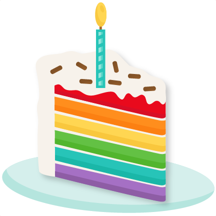 Download Download Png Stock Clip Art Images Piece Of Svg Scrapbook Rainbow Birthday Cake Clipart Png Image With No Background Pngkey Com