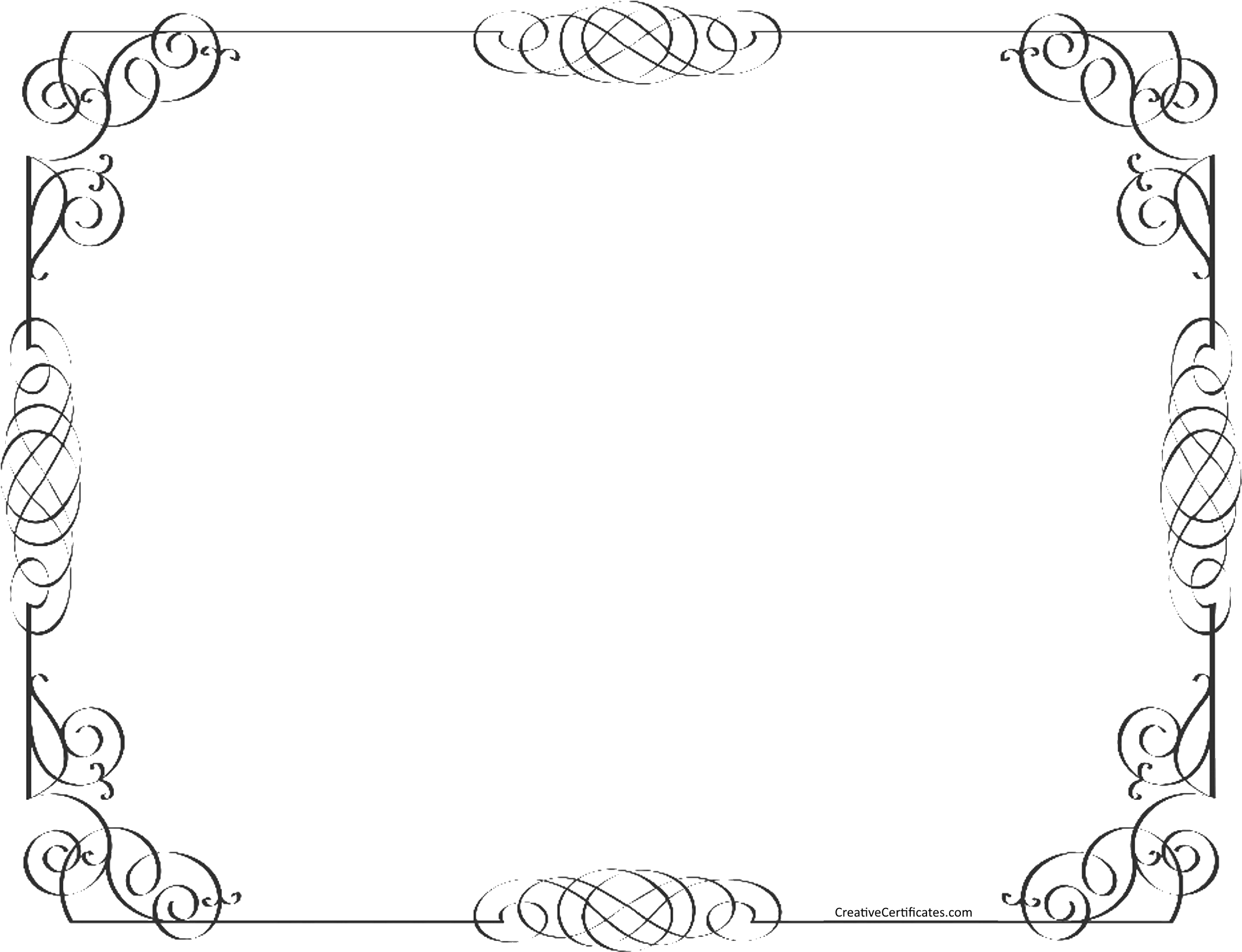 Black Border Desktop Backgrounds Clipart Freeuse Library - Black And