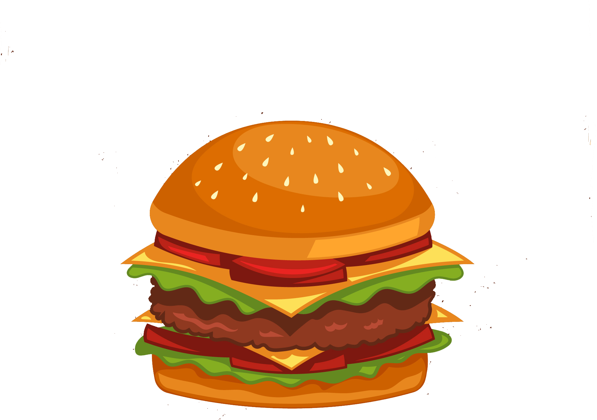 Burger Png Hd Free Vector - Portable Network Graphics (1024x1024), Png Download