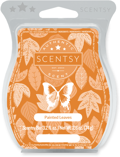 Painted Leaves Scentsy Bar - Caramel Vanilla Delight Scentsy (600x600), Png Download