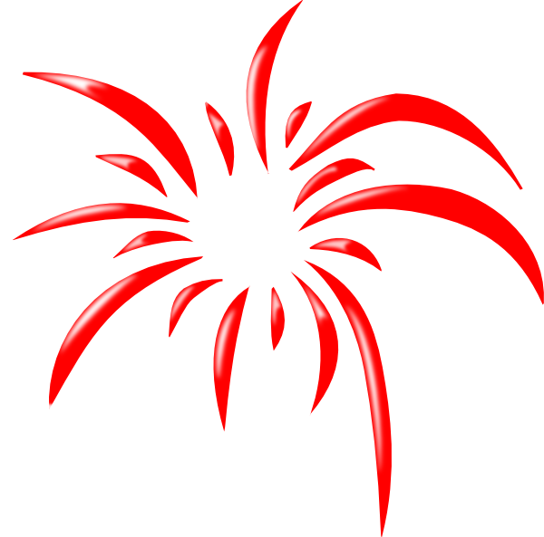 red firework clip art