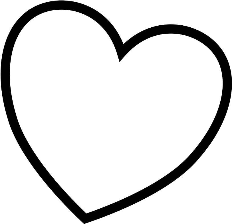 Download Amazing Black Heart Outline With Heart Coloring Pages - Coloring  Book PNG Image with No Background 