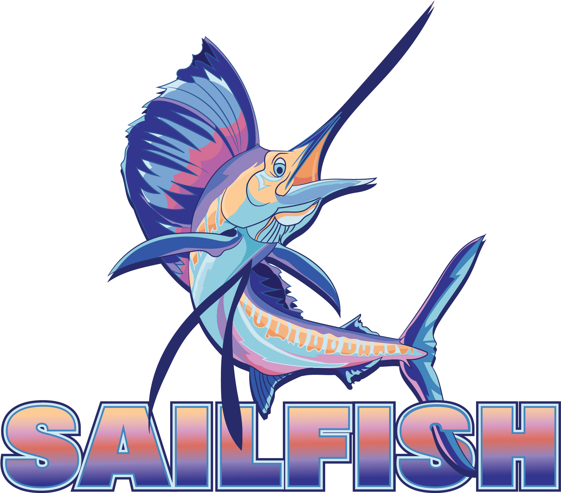 Download Sailfish Art Sample By Get'n Graphic Design - Illustration PNG ...