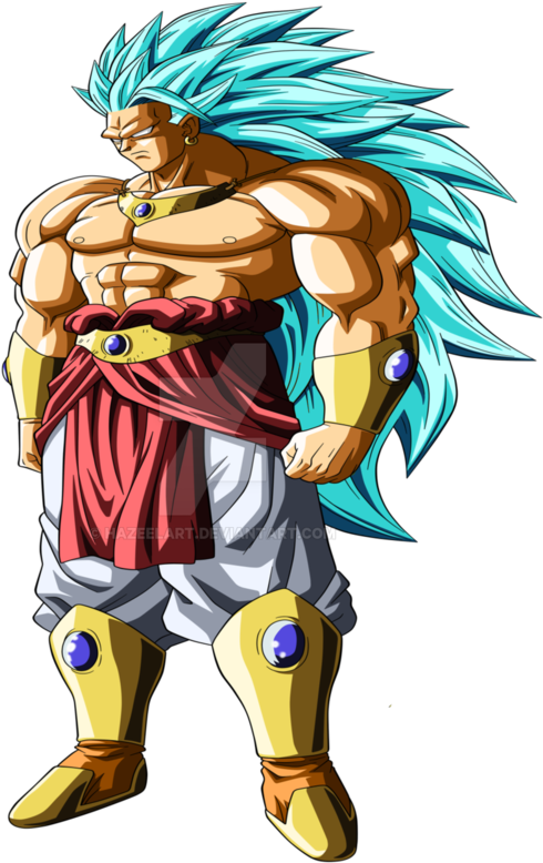 Broly Png Running Svg Royalty Free - Dragon Ball Broly Ssj God - Free ...