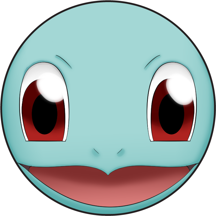 👉SQUIRTLE DE POKÉMON / DESENHO - CLIQUE 2X NO PIN