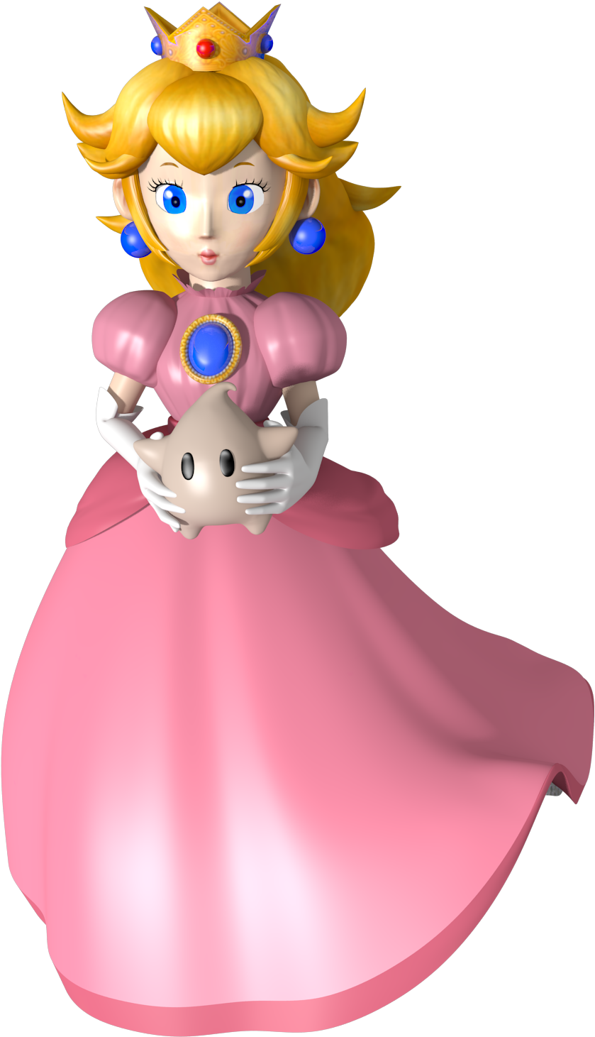 Princess Peach With Luma - Peach Mario 3d World - Free Transparent PNG ...