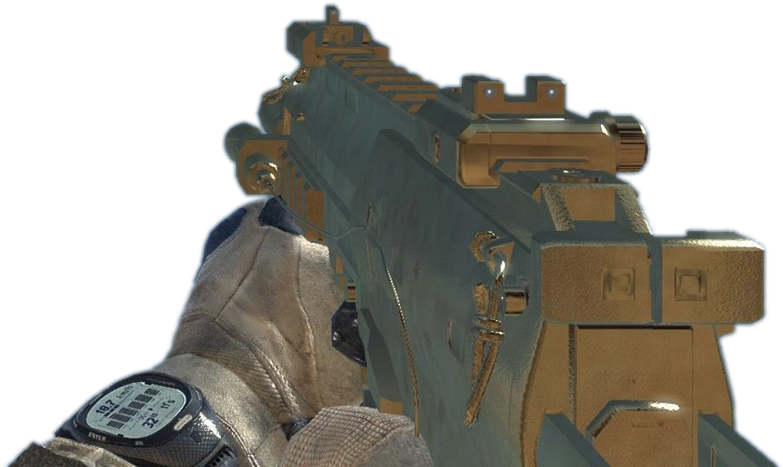 Download Cod Mw3 Gold Mp7 PNG Image with No Background - PNGkey.com