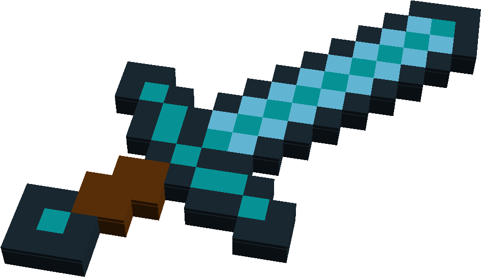 Download Minecraft Png Library - Diamond Sword Tinkercad PNG Image with ...