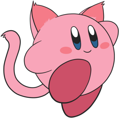 Blue Eyes, Cat, And Cat Ears Image - Kirby With Cat Ears - Free ...