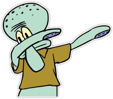 Download Dabbing Emoji Png - Squidward Dab Transparent Background PNG ...