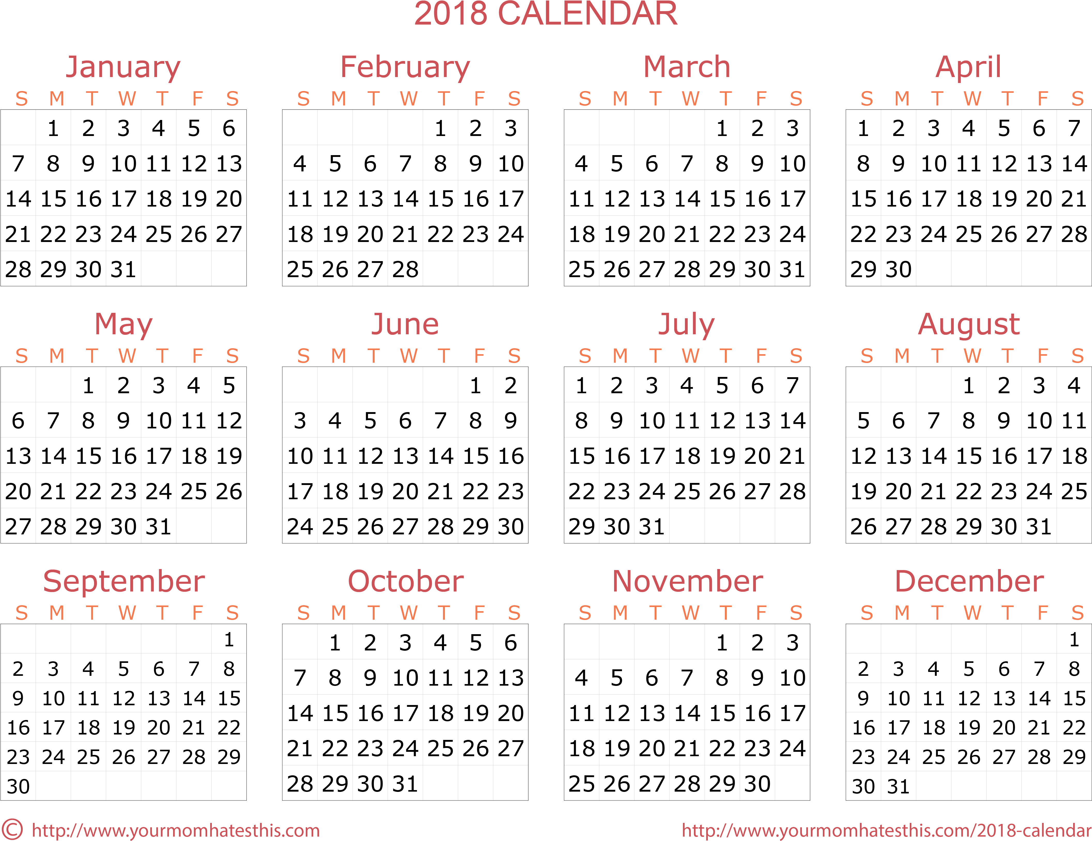 Download Calendar 2018 Transparent Png - Society6 2015 Calendar Canvas ...