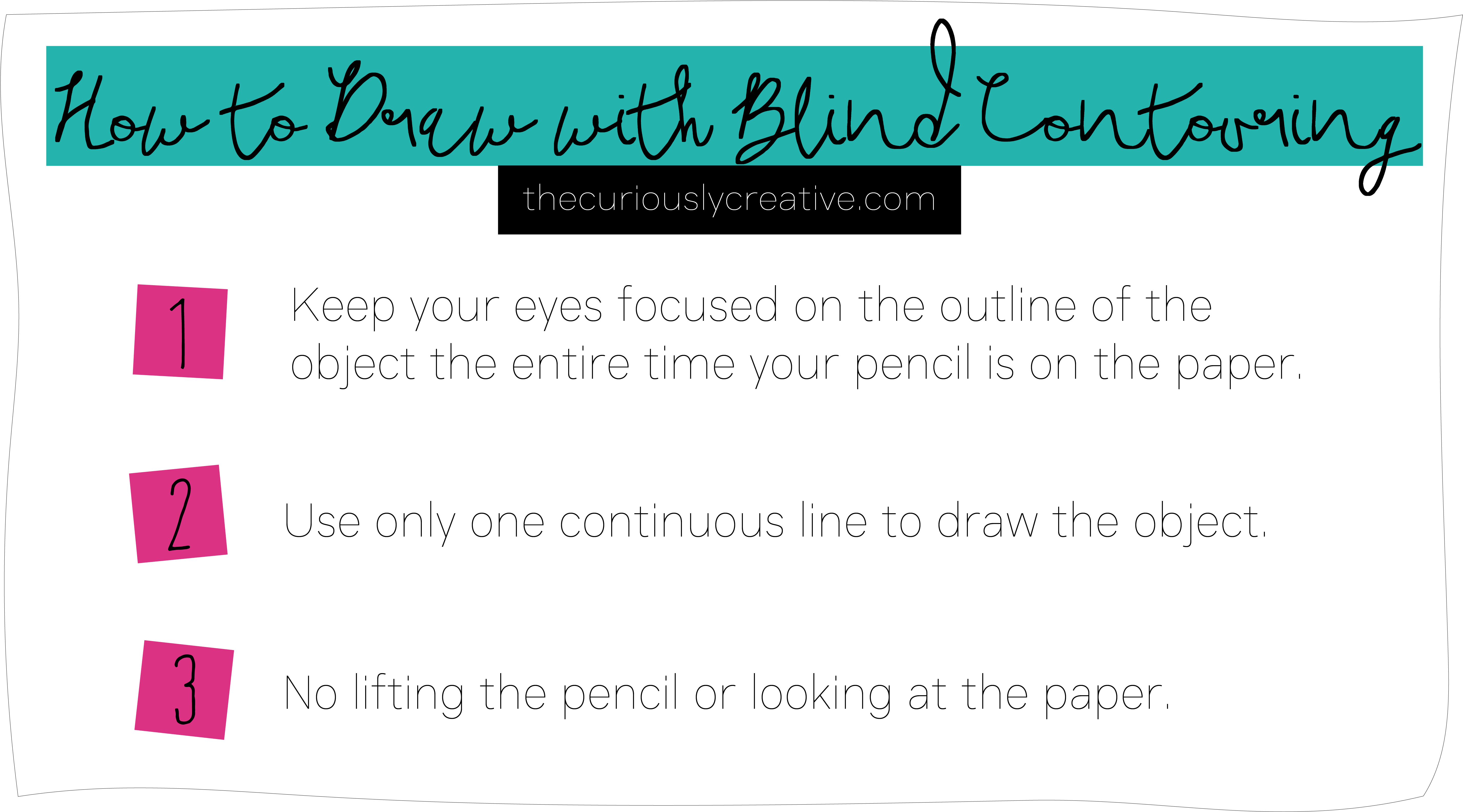 Drawing Blind Contouring - Drawing (5799x3212), Png Download