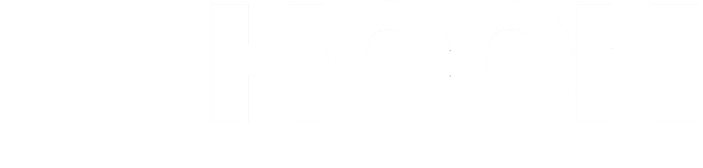 Hook Logo White - Monochrome (1000x239), Png Download