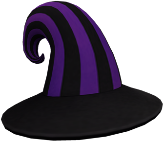Curly Witch Hat - Roblox Witch Hat - Free Transparent PNG Download - PNGkey