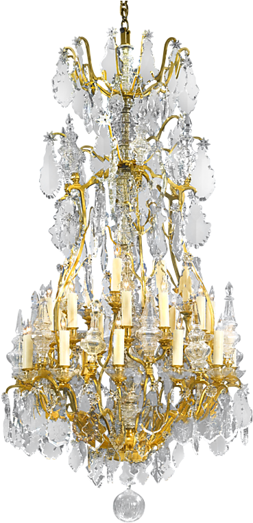 Download Thirty Light Baccarat Crystal Chandelier Chandelier Png Image With No Background Pngkey Com